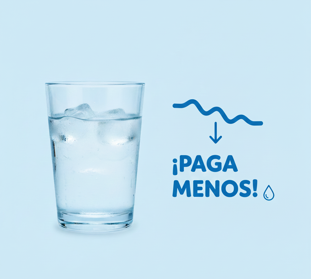 ¿Sabías que puedes pagar menos por el agua?