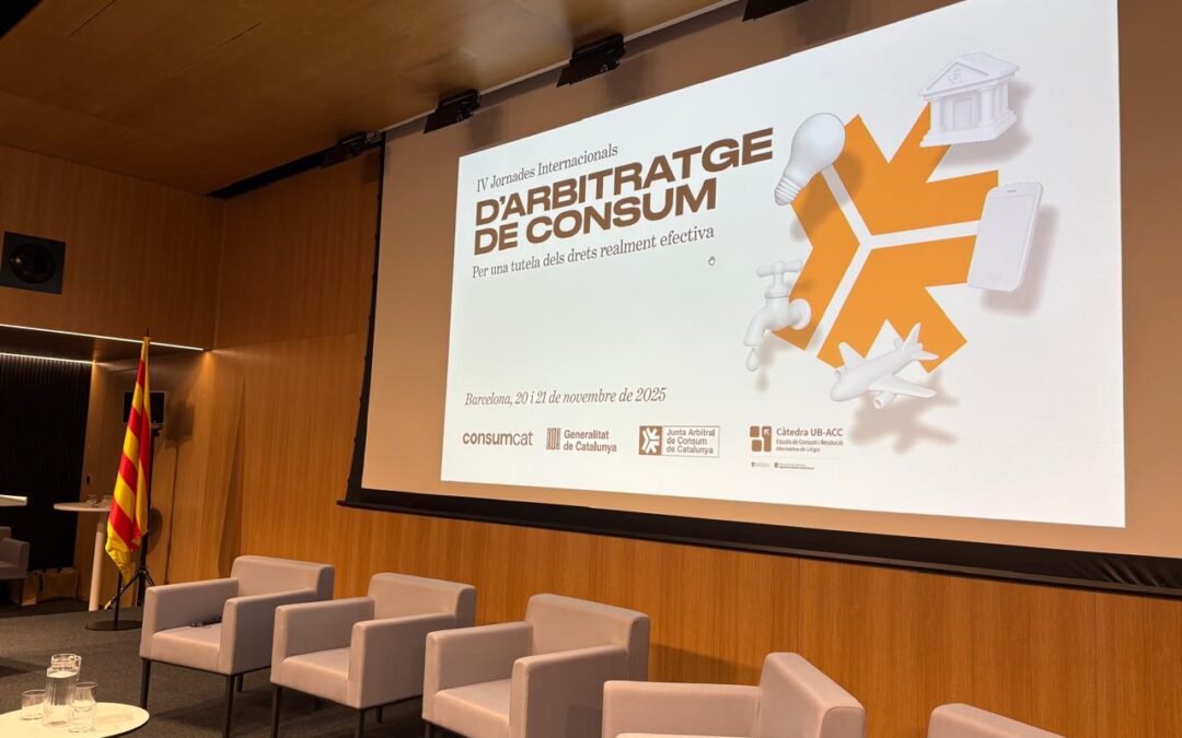 Participació a les IV Jornades Internacionals d’Arbitratge de Consum