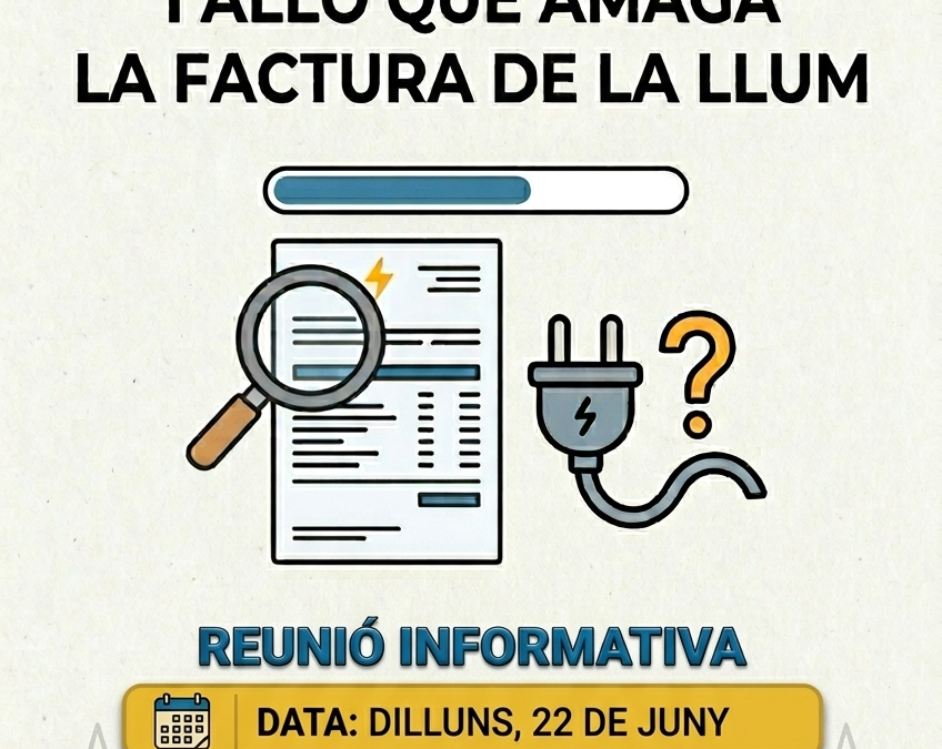 Taller: El què diu, el què no diu i allò que amaga la factura de la llum